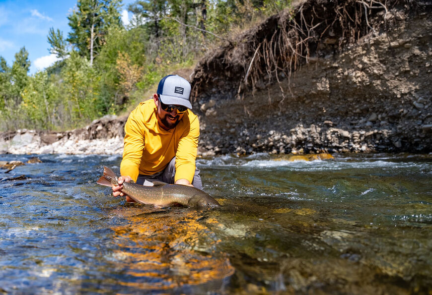 Brooks Creek Ranch guided fly fishing on the Elk River near Fernie